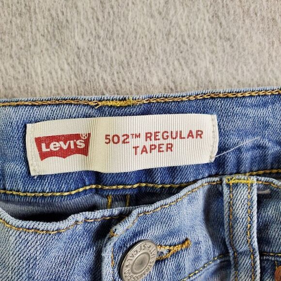 Levis 502 Jeans Womens 14 Reg W27xL27 Blue Taper Straight Leg Denim - Picture 5 of 10